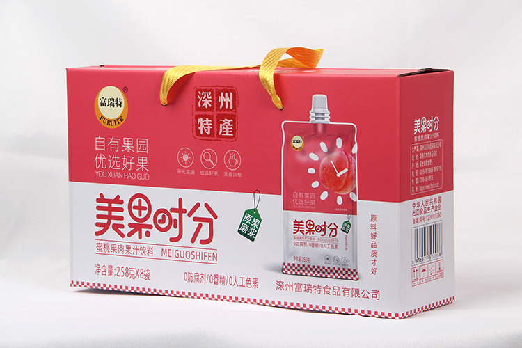 258克蜜桃果肉果汁饮料礼盒