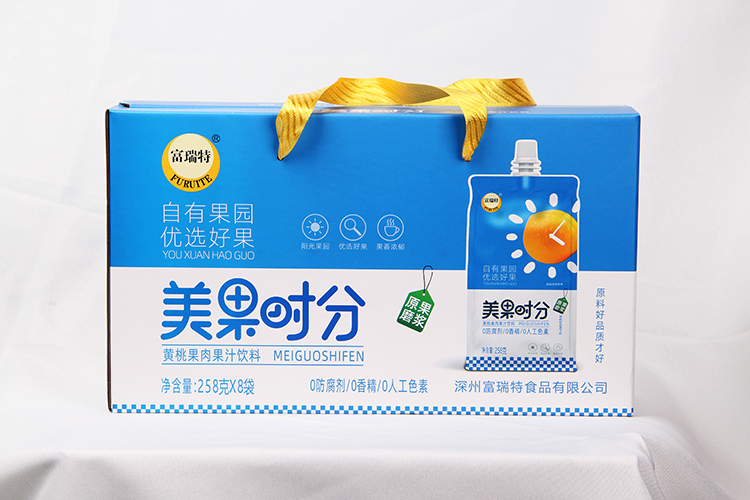 258克黄桃果肉果汁饮料礼盒